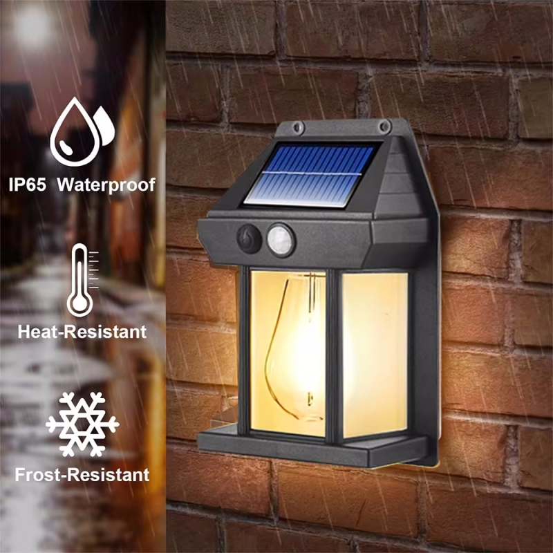 Outdoor Lighting Linear - Outdoor impermeável Solar Wall Light, Luminous
