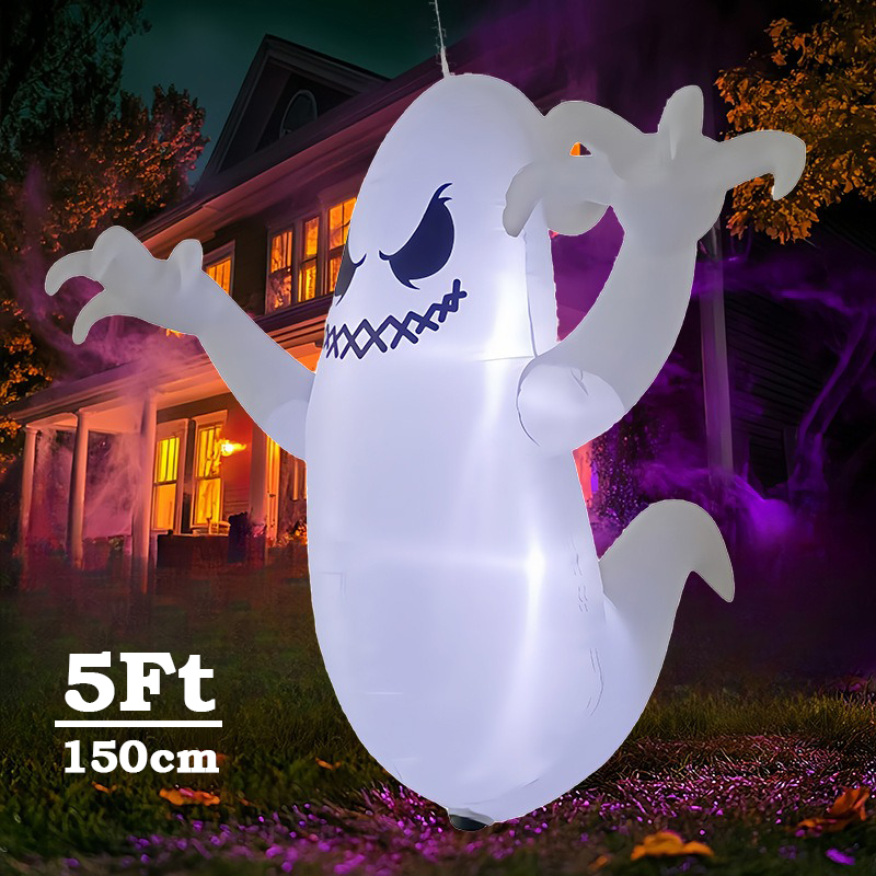 Outdoor Lighting Ideas For Party - Fantasma Inflável de Halloween de 1,5m