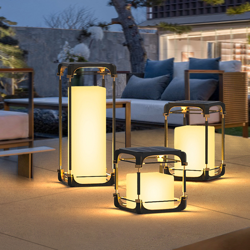 Outdoor Lighting Decoration - Luminária de Chão Luminosa para Pátio,