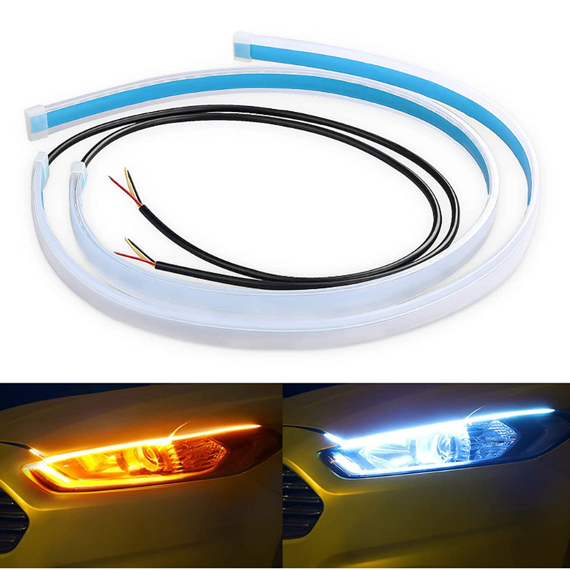 Waterproof Led Strip - 2 pçs drl carro flexível led
