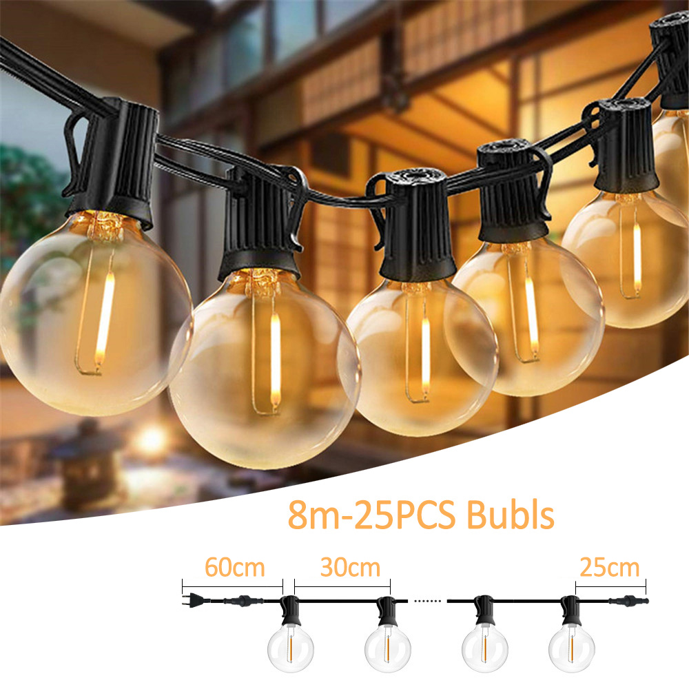 Luzes de Cordão G40 com Globos - String Light Bistro avaliação e preço