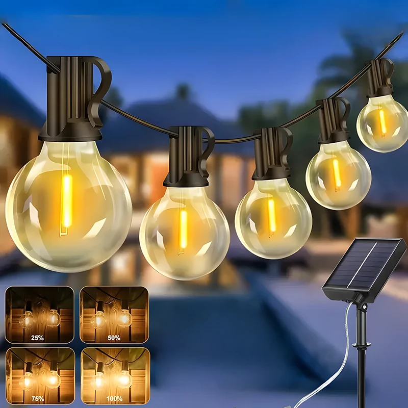 G40 led globo solar luzes da c - String Light Bistro avaliação e preço