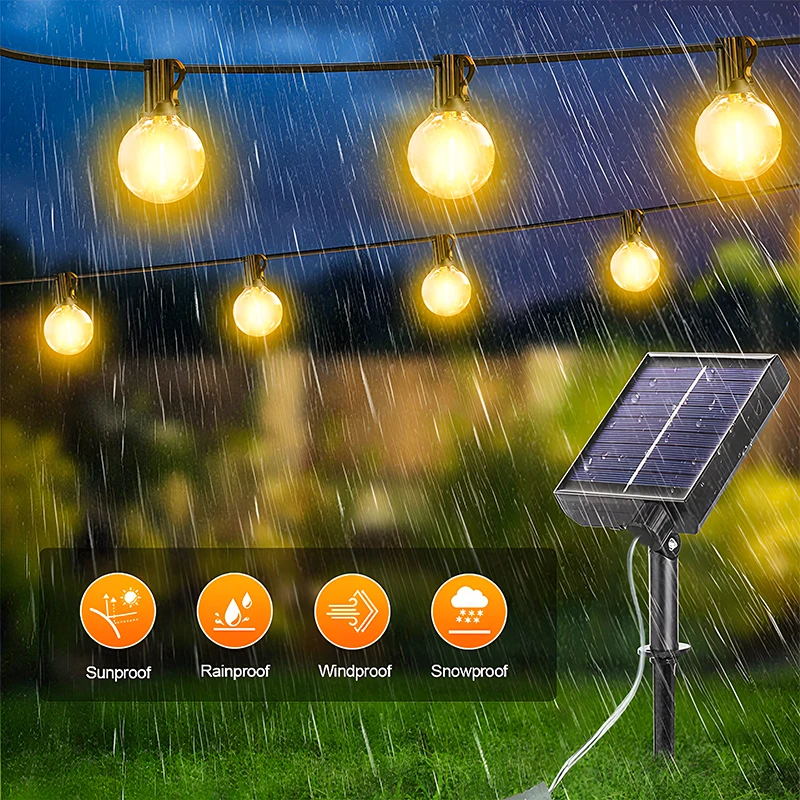 G40 led globo solar luzes da c - String Light Bistro avaliação e preço