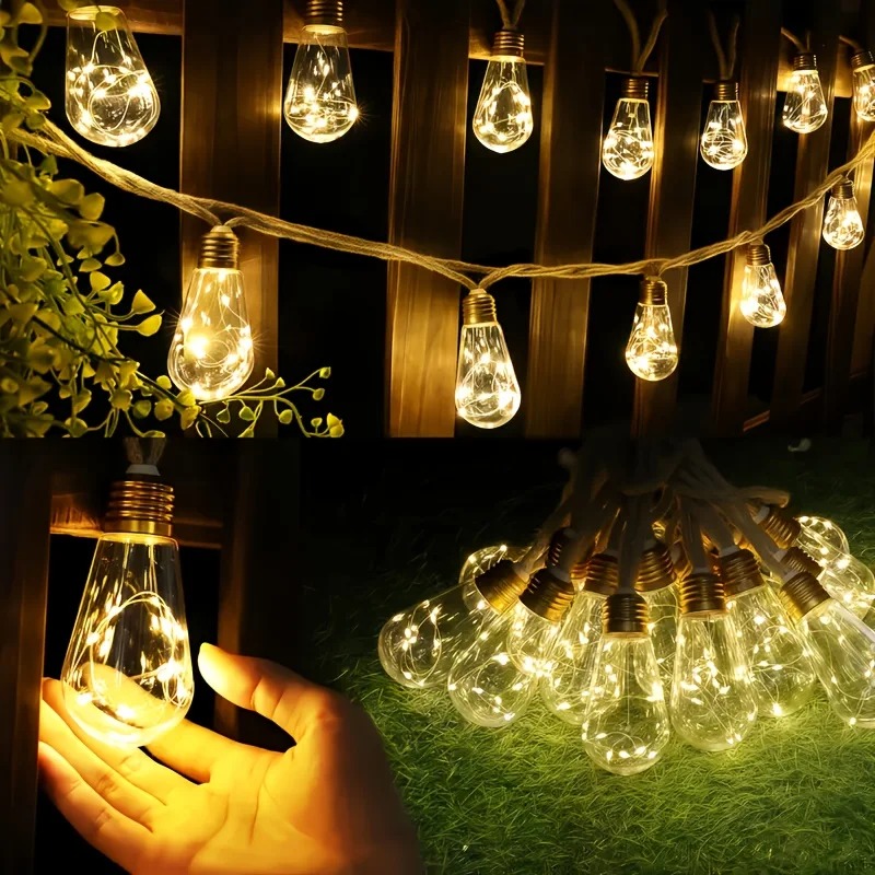 Luzes de Cordão Solares para E - String Light Bistro avaliação e preço