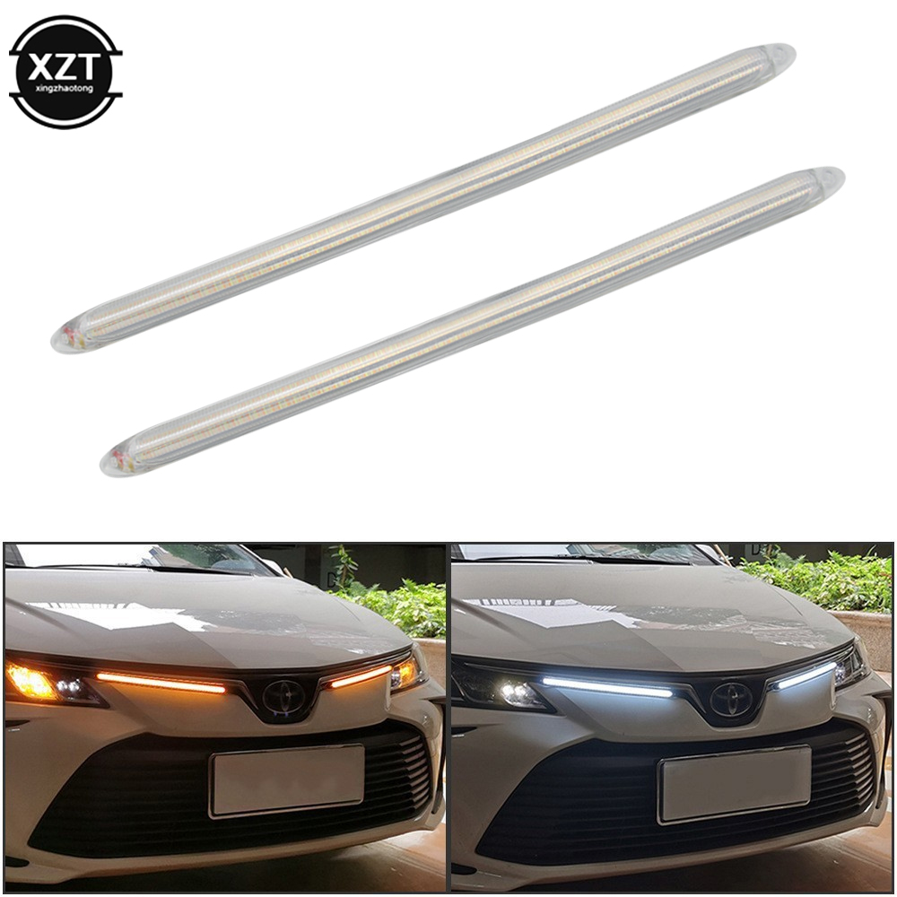 2 pçs universal 12v drl tira l - Waterproof Led Strip avaliação e preço