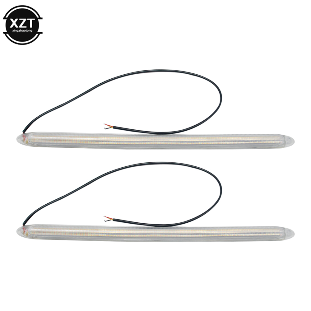 2 pçs universal 12v drl tira l - Waterproof Led Strip avaliação e preço