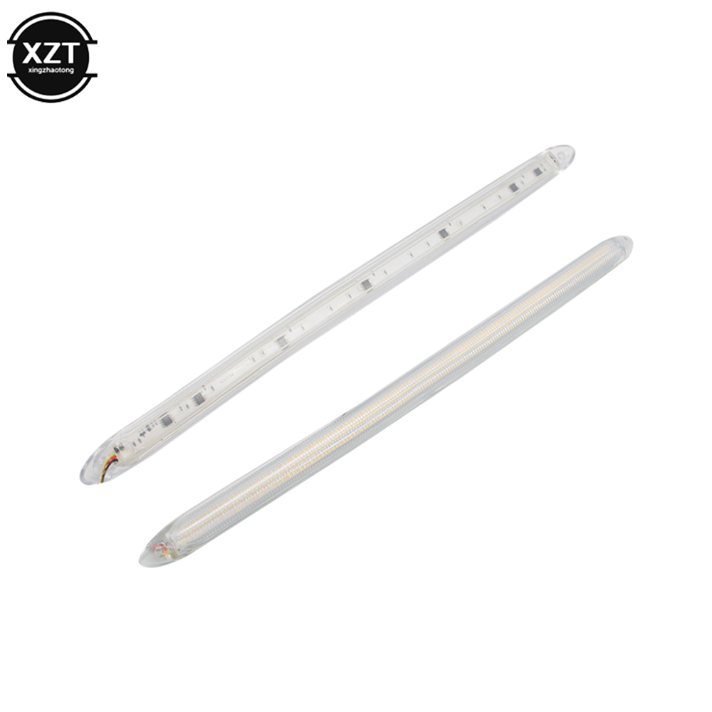 2 pçs universal 12v drl tira l - Waterproof Led Strip avaliação e preço