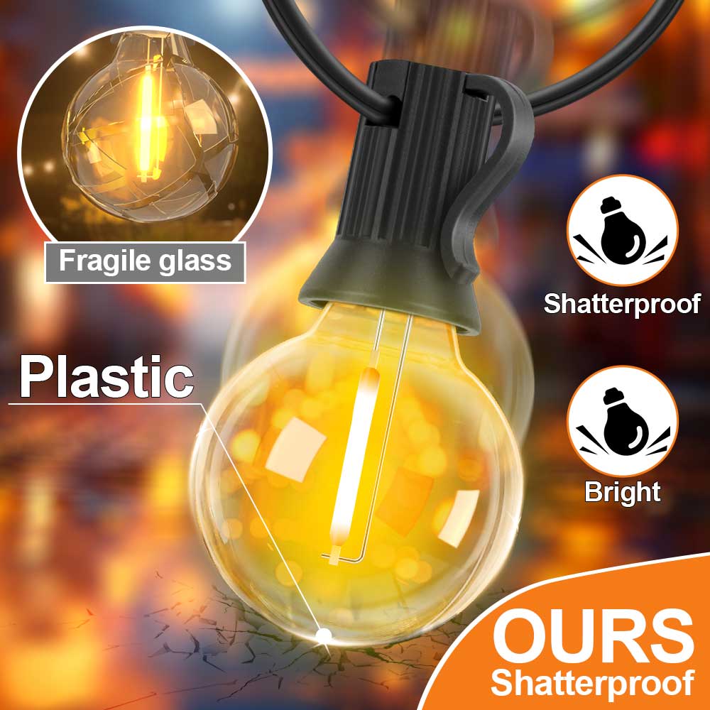 Luzes de Cordão LED G40 E12 DC - String Light Bistro avaliação e preço
