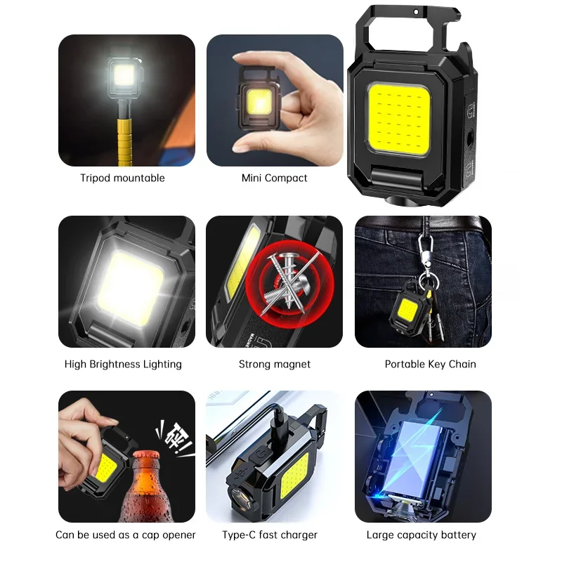 Mini lanterna chaveiro luz COB - Outdoor Lighting Lowes avaliação e preço