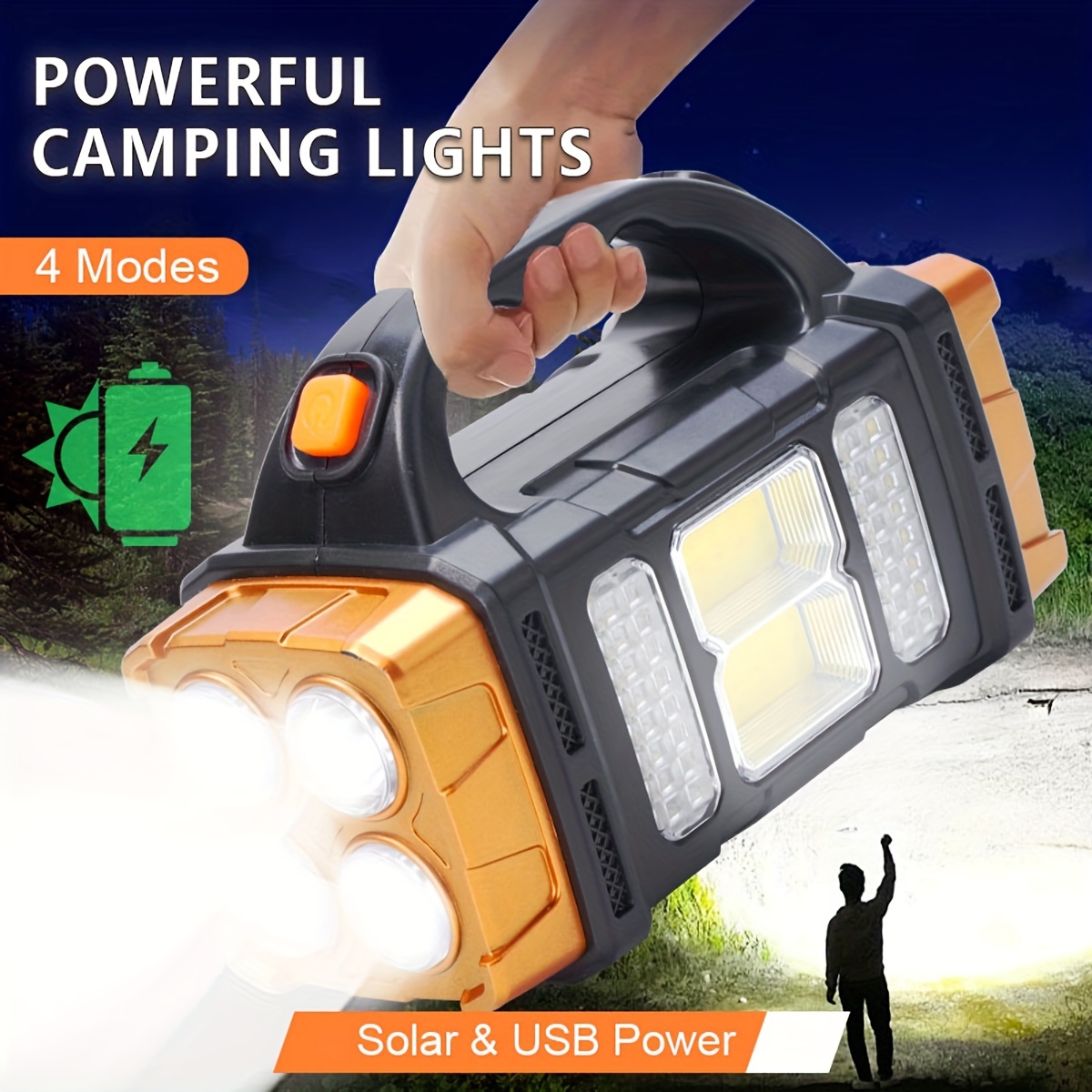 Nova Lanterna LED Solar Recarr - Outdoor Lighting Diy avaliação e preço