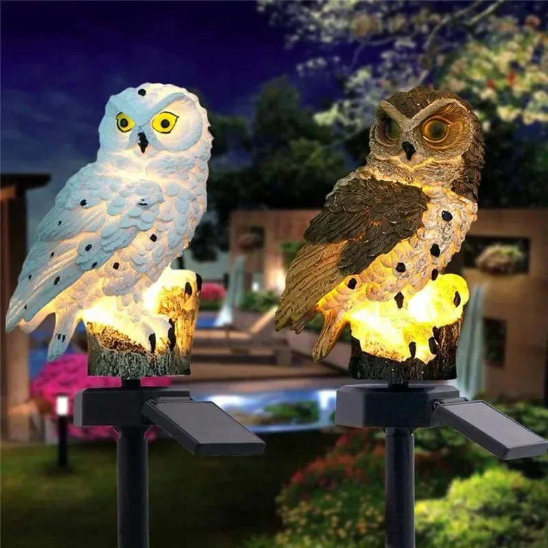 Estátua de Coruja Solar com Lu - Outdoor Lighting Diy avaliação e preço