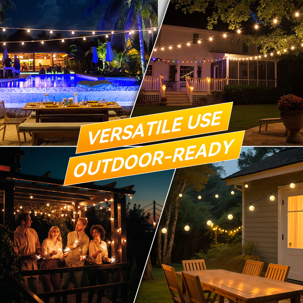 Ao ar livre led luz solar à pr - String Light Bistro avaliação e preço