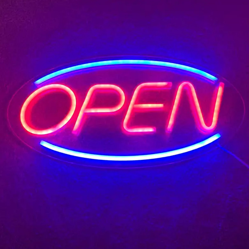 Letreiro Neon LED Aberto, Letr - Outdoor Lighting For Store avaliação e preço