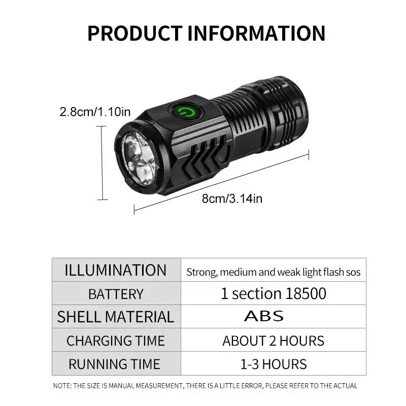 Mini lanterna 3LED com clipe d - Outdoor Lighting Diy avaliação e preço
